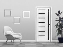 Тренд Т-3 Әйнегі бар бөлмеаралық есігі ақ сағызқарағай