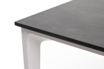 "Малага" обеденный стол из HPL 90х90см, цвет "серый гранит", каркас белый