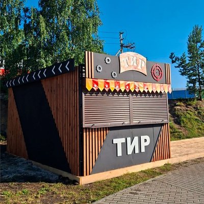 Павильон для тира с рольставнями