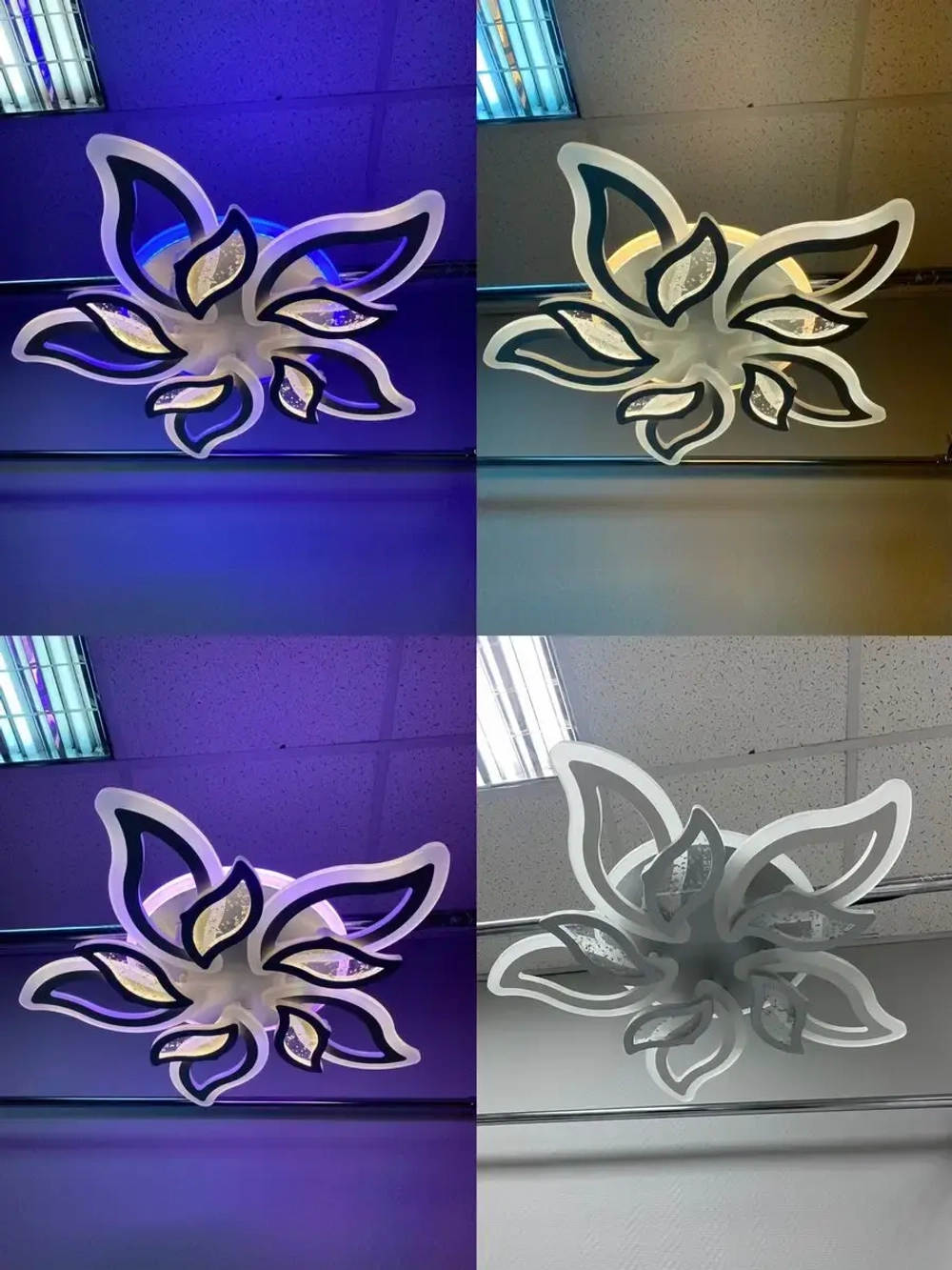 Люстра потолочная MIRABELLE LED*148W /белый, серебро