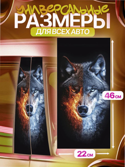 Наклейки на стойки дверей авто