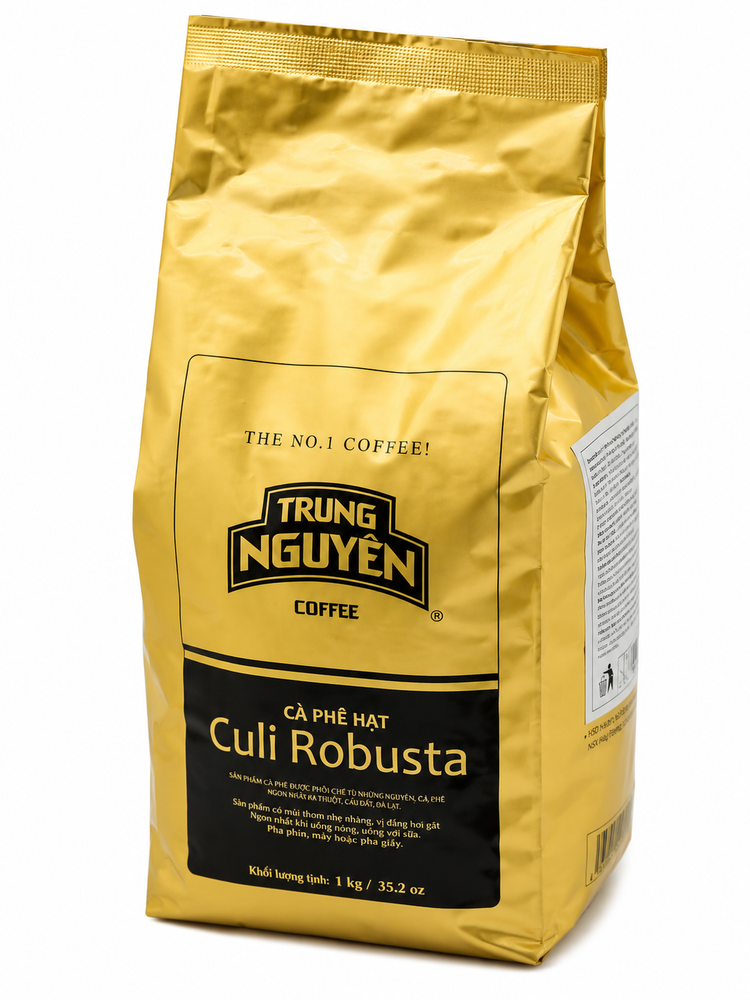 Кофе в зёрнах Trung Nguyen Culi Robusta 1 кг x 2 шт