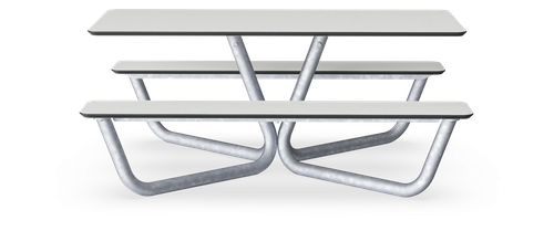 Мини пикник «Агора» - белый, HPL