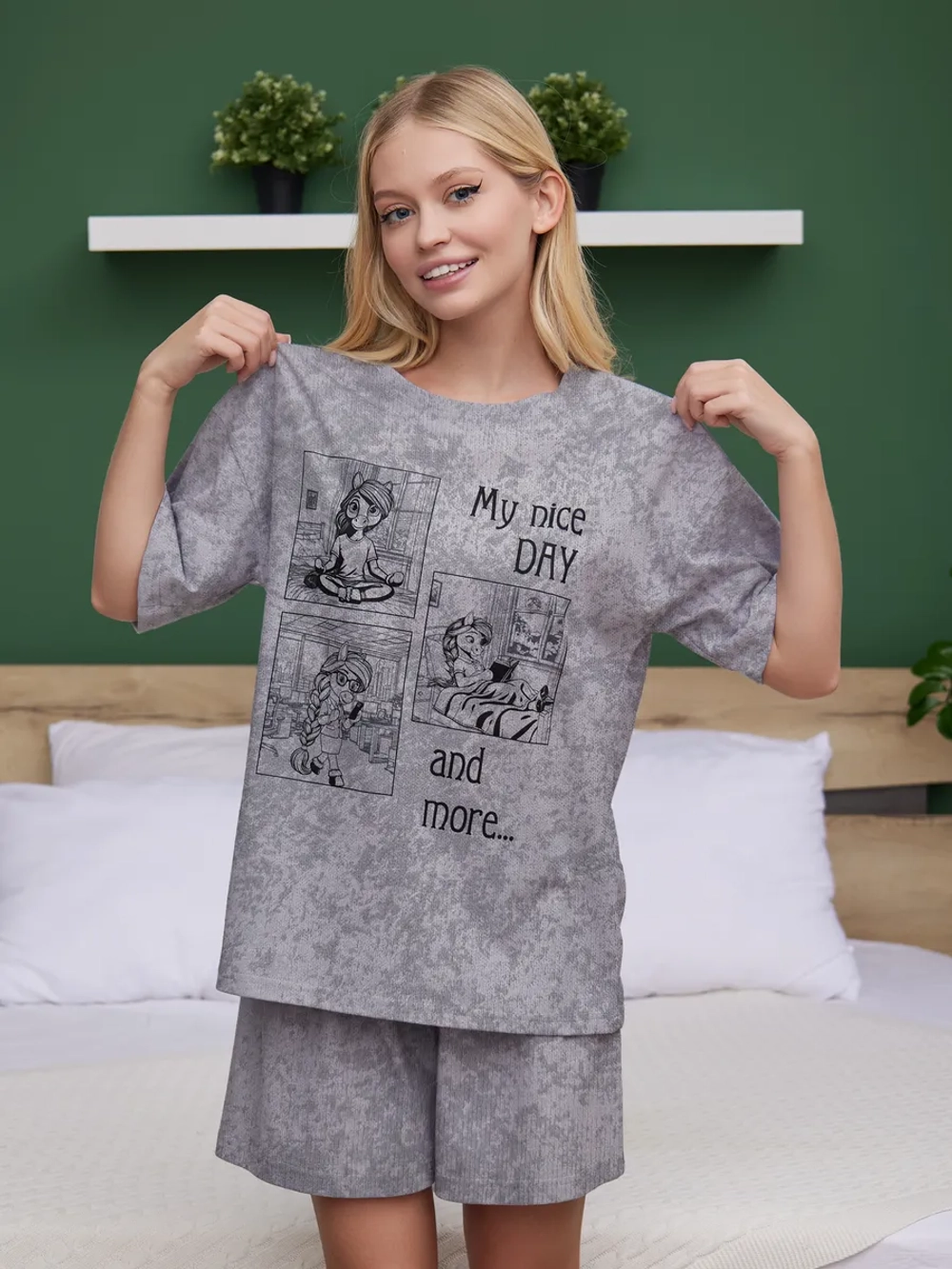 Пижама женская с шортами