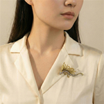 Брошь Fiore Luna Dragon чешский бриллиант BR15080 M/G