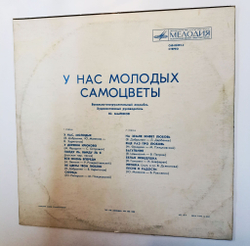 Винтажная виниловая пластинка LP Самоцветы У Нас Молодых Рижский Завод (СССР 1976)