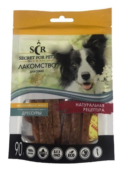 Секрет Лакомство для собак нарезка из кролика для мини пород 90г