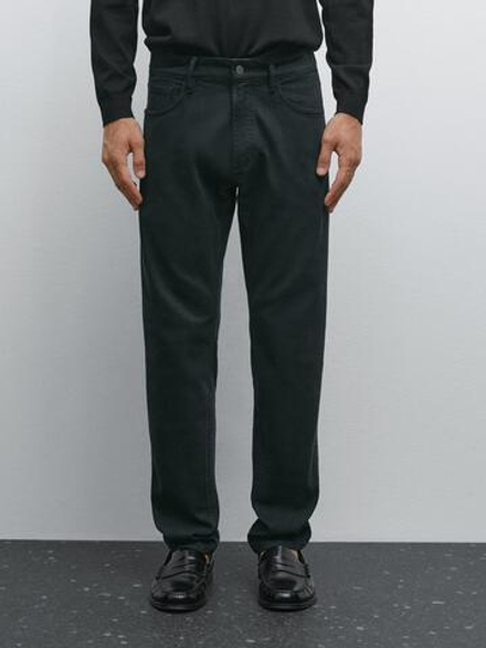Massimo Dutti Джинсы Slim Fit, темно-синий