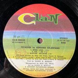 Винтажная виниловая пластинка LP Adriano Celentano Tecadisk (Italy 1977) Kiss Me Goodbye