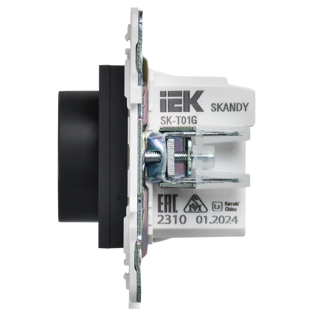 SKANDY Термостат электронный с индикацией SK-T01G графит IEK