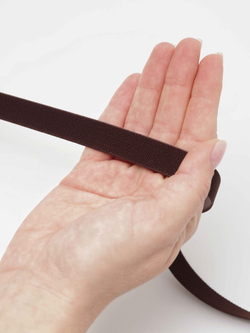Резинка бретелечная шоколад глянцевая ширина 15 мм