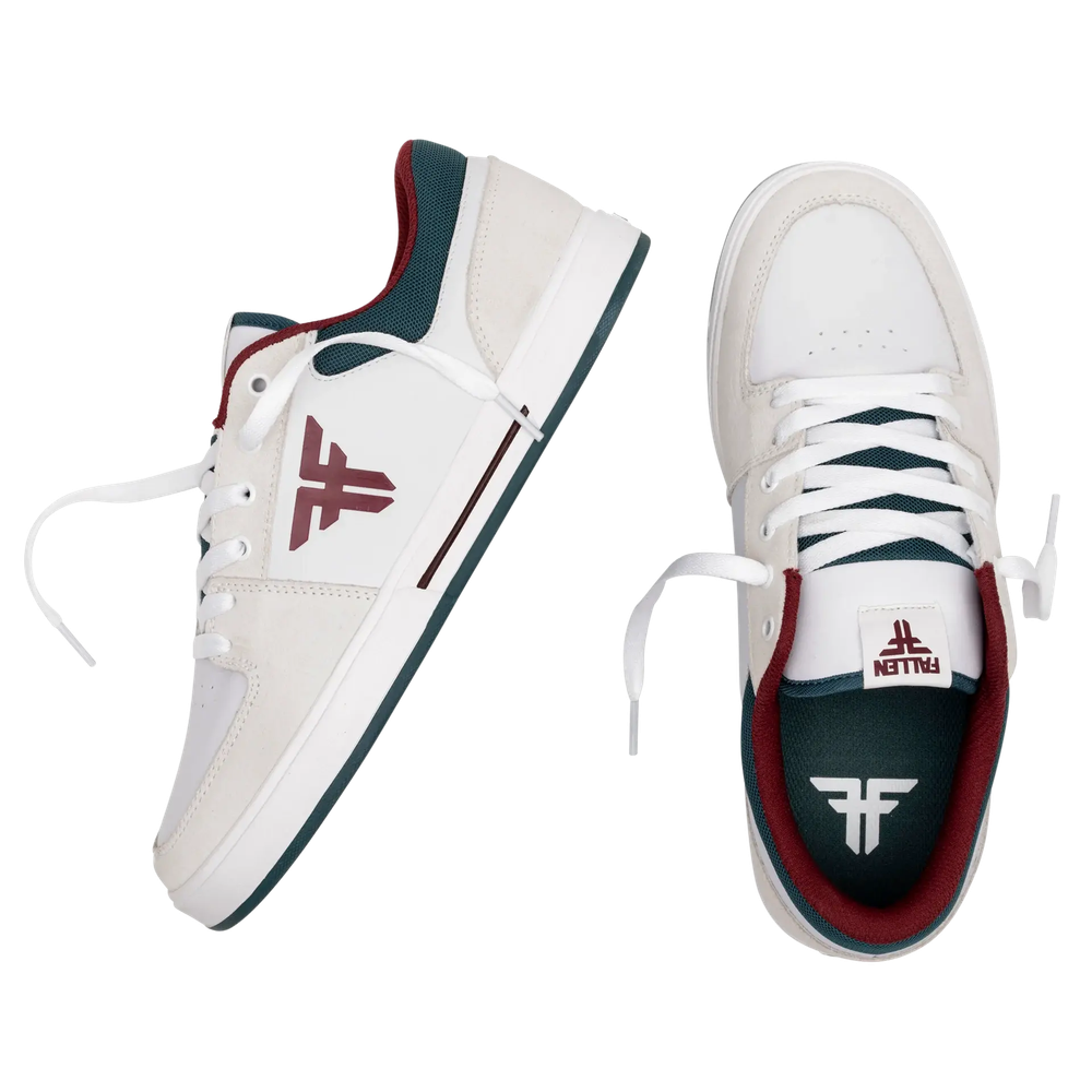 Кеды Fallen PATRIOT - WHITE/TEAL/BURGUNDY