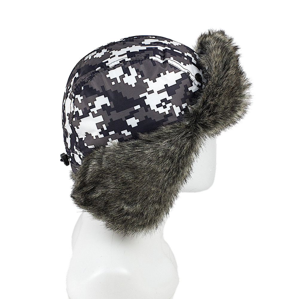 Шапка-ушанка Extreal Норд с Клином Мех барсук КМФ Цифра -