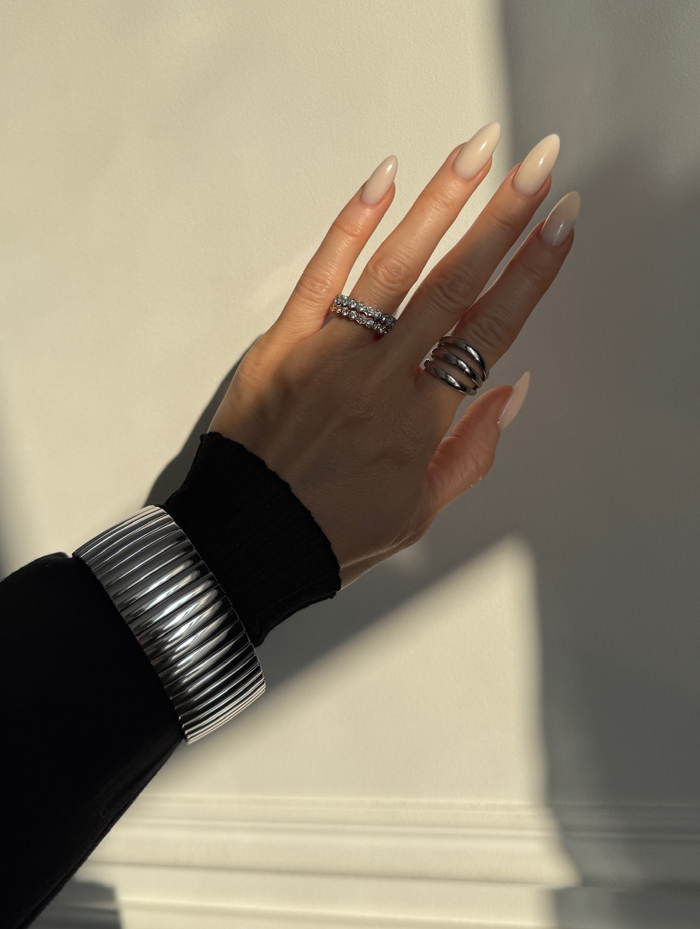 Браслет ШИРОКИЕ ПОЛОСКИ silver