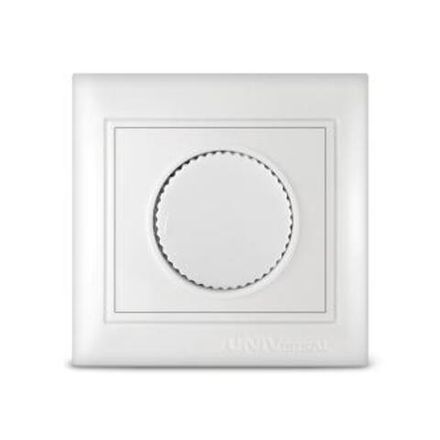 Светорегулятор (Диммер) "UNIVersal" серия "Севиль", с/у, 3А, 220В, 500Вт, "белый"