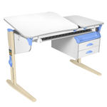 Растущая парта Дэми СУТ 45 с лотком и тумбой ТСН.05 (1200×565 мм)