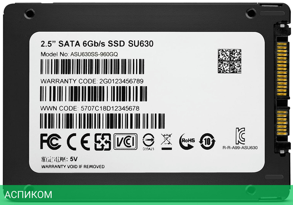 SSD диск A-Data 480Gb ASU630SS-480GQ-R