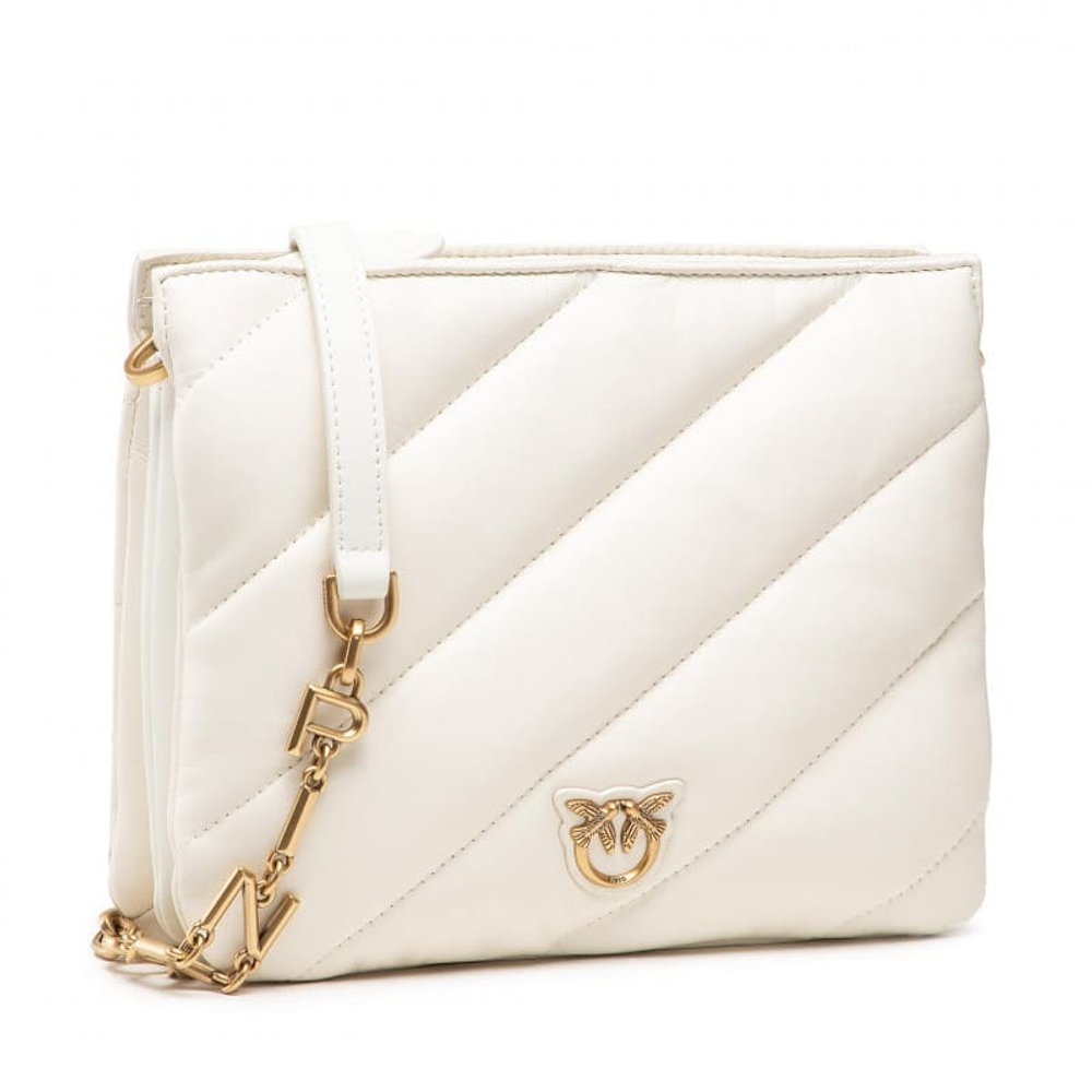 SMALL TWINS BAG MAXI QUILT – white