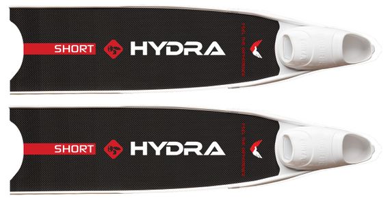 Карбоновые ласты Hydra CarboTwill Short с калошами Leaderfins Forza