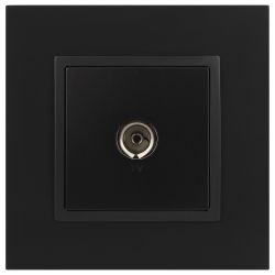 14-3101-05 ЭРА Розетка TV одиночная, IP20, Эра Elegance, антрацит