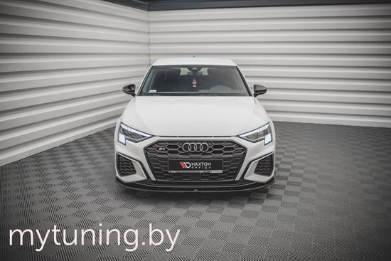 Сплиттер бампера переднего V.4  для AUDI A3 S-Line / S3 8Y (20-...)