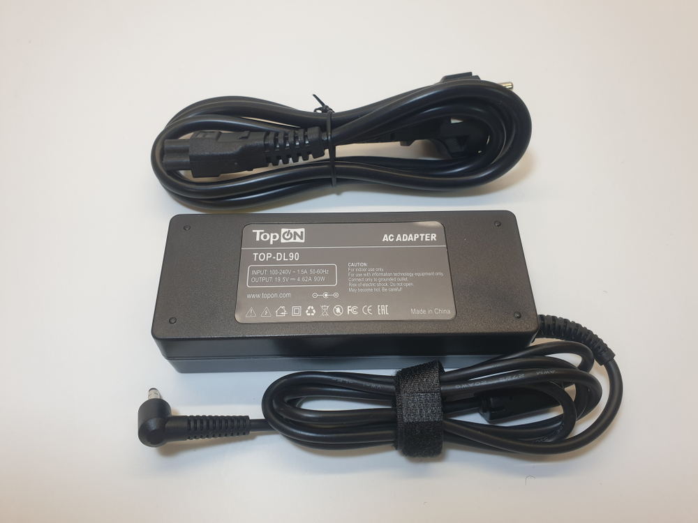 Блок питания TopOn Dell, 19,5V 4,62A (4,0 x 1,7)