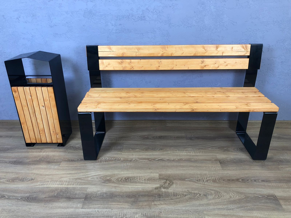 Парковая урна PO-250, 250*350*830 мм.