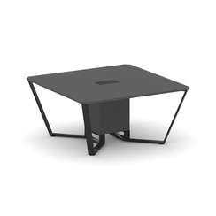 Steel Meet Стол переговорный квадратный KDK-PR.B.SP-08 Антрацит/Металл Черный 1600*1600*750
