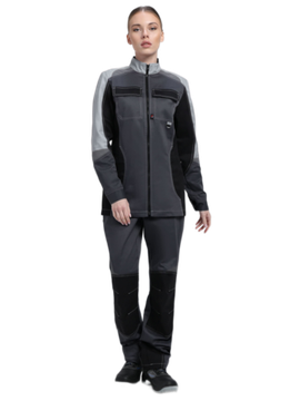 Костюм женский "Вектрон-1" СОП У. брюки (т.серый/св.серый/черный)