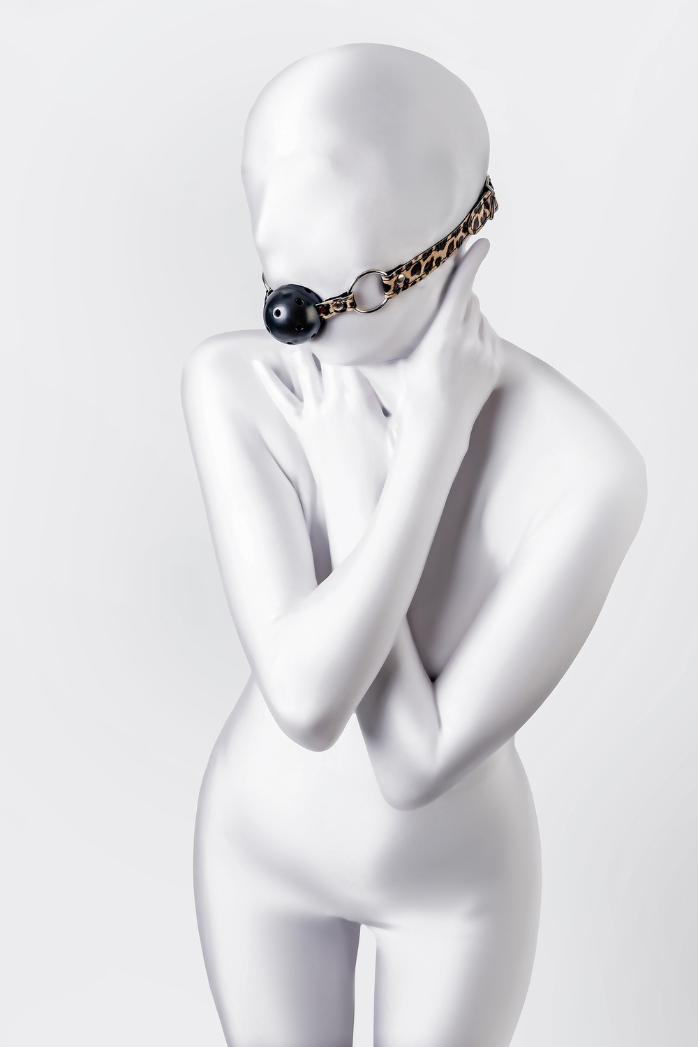 Кляп Anonymo леопардовый 4,5 см