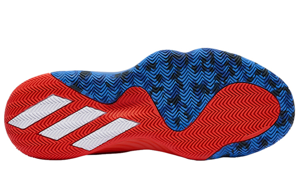 Adidas D.O.N. Issue #1 Mitchell 1st generation non-slip wear-resistant low-top basketball shoes men's red and blue