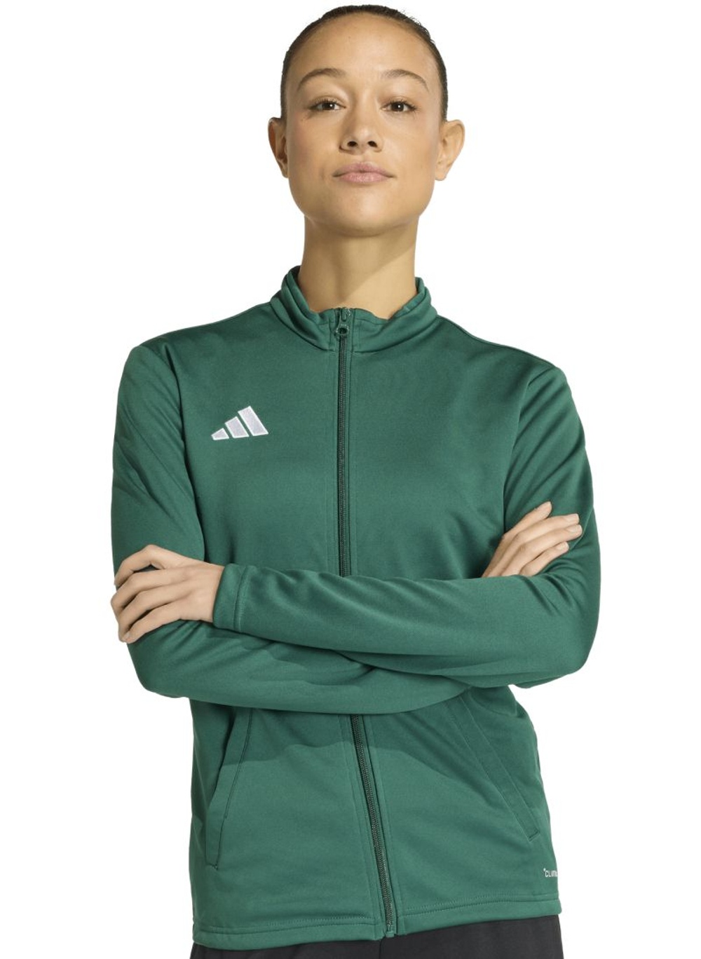 Женская теннисная куртка Adidas Entrada 26 - dark green
