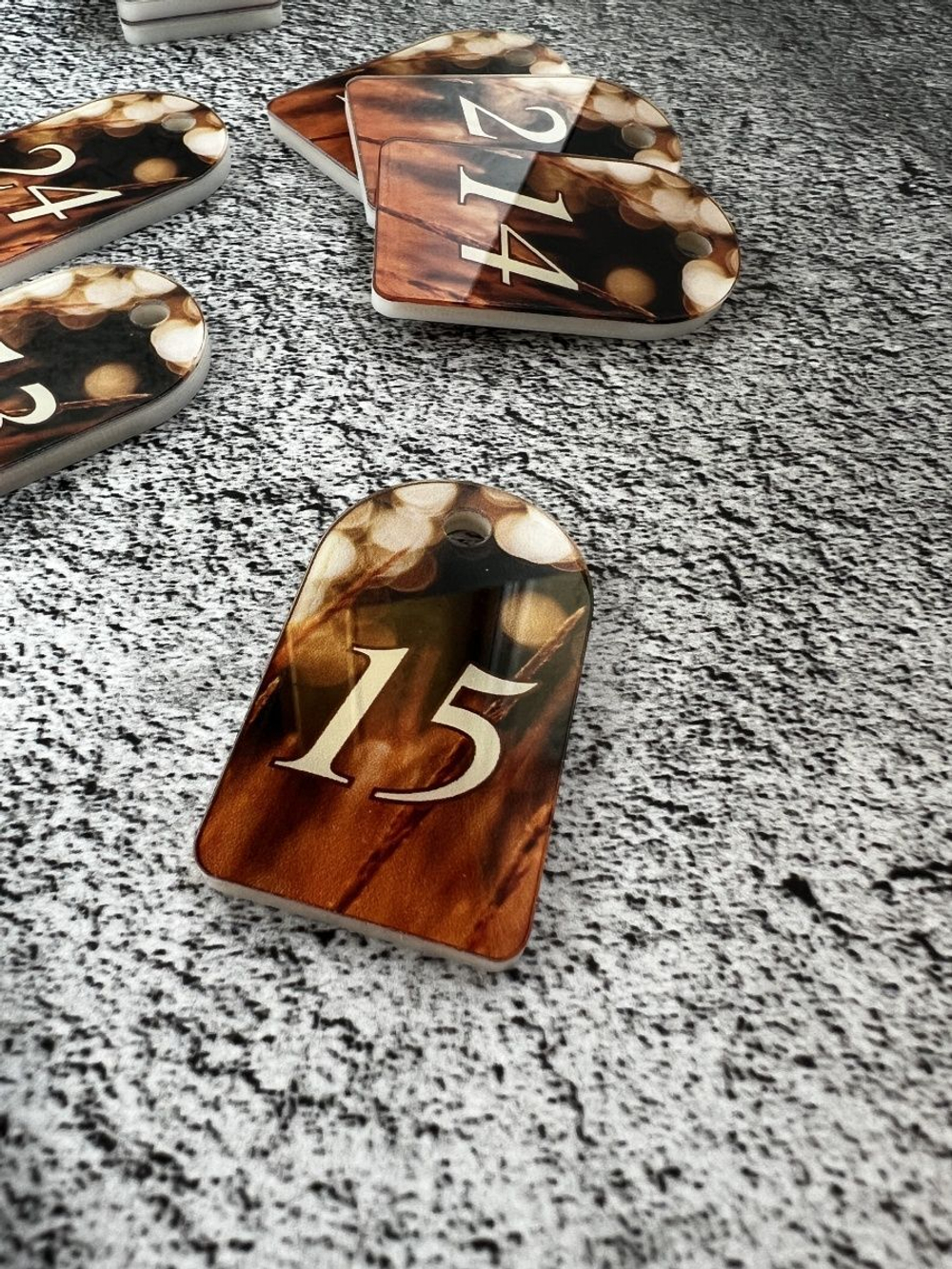 Номерки для ключей  3х5 см