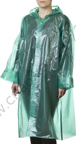 STAYER S-XL, зеленый, полиэтилен, 50 микрон, плащ-дождевик (11610)