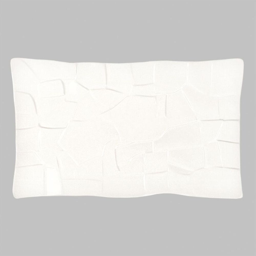 Блюдо прямоугольное 32,5*19,5 см h2 см Texture Style белое фарфор P.L. Proff Cuisine [4]