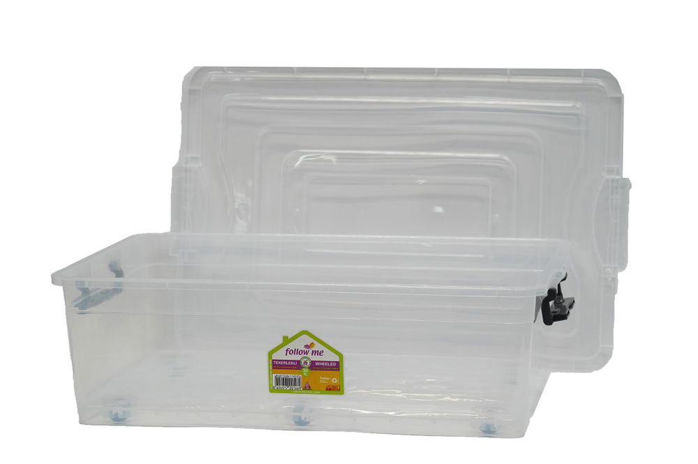ЯЩИК ДЛЯ ХРАНЕНИЯ НА КОЛЕСАХ-7 (30Л) ПРОЗРАЧНЫЙ 1142 07