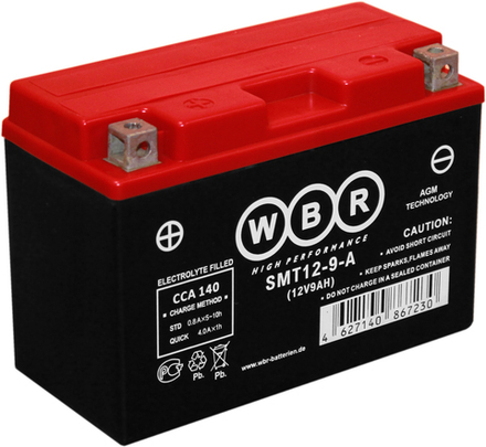 Аккумулятор SMT12-9-A WBR YT9B-BS 150х70х105 9 а/ч