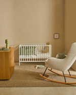 Shantal Детская кроватка из массива бука с белой отделкой 60 x 120 см