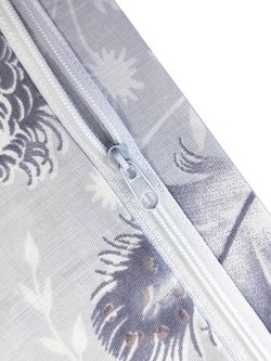 Постельное белье сатин Milky Garden "Перья" семейное Наволочка 50x70 см 2 шт Простынь 240x215 см Пододеяльник 145x215 см 2шт