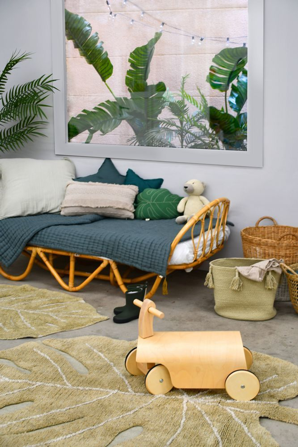 Ковер Lorena Canals Mini Monstera Olive (70 x 100 см)