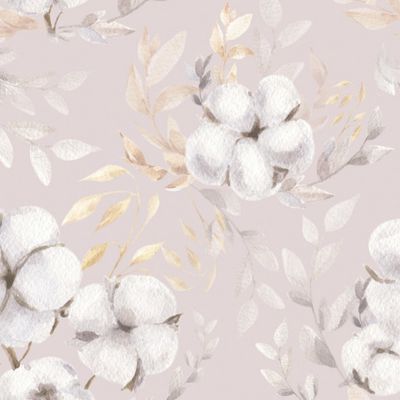 Хлопок на фиолетовом