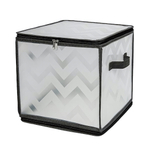 Короб складной на молнии "Зигзаг", Д300 Ш300 В300, серый