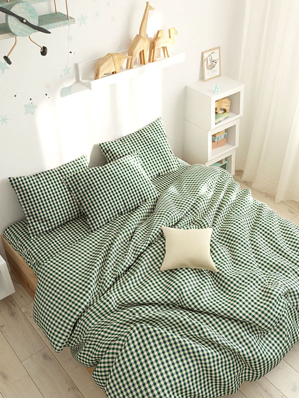 Простынь на резинке Сказка "Корней (компаньон)" 120х200 см, перкаль