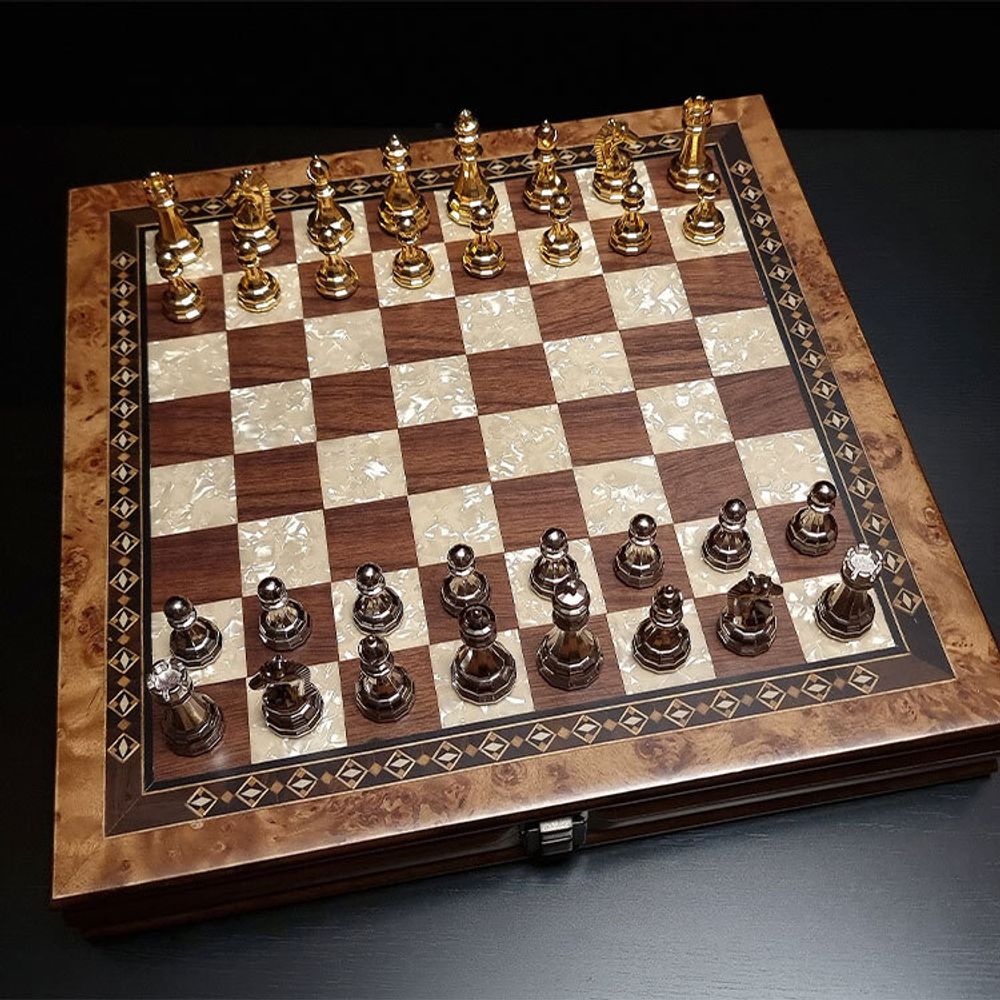 Шахматы "Престиж" средние 36х36 см клен антик (2812.MAZ)