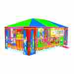 Детский уличный игровой лабиринт с крышей «Цирковой» 8,61×4,92×3,5 м