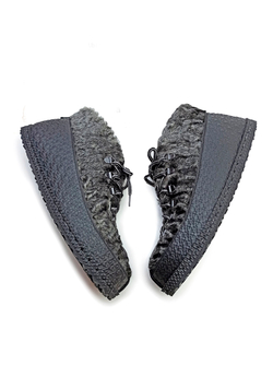 Ботинки из натурального каракуля "Gray melange"