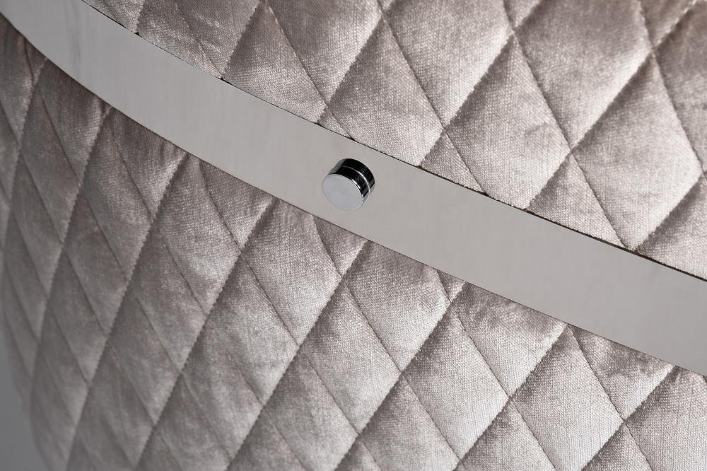 Стул Garda Decor серый/хром GY-08200