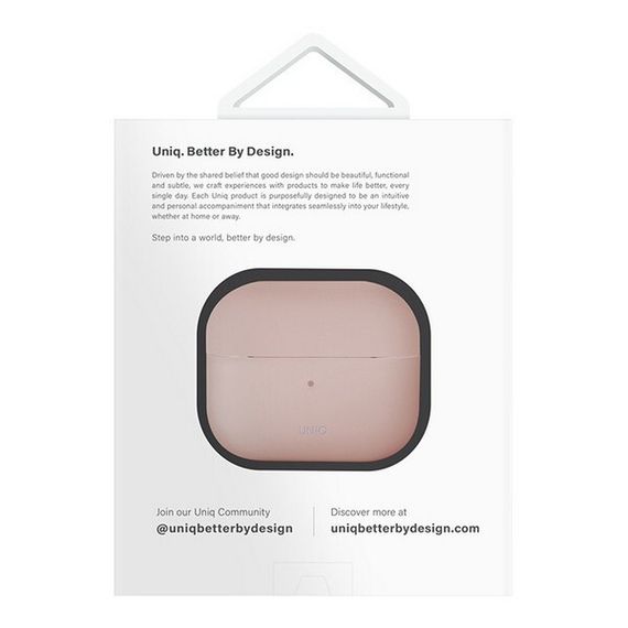 Чехол Uniq Lino Liquid Silicone для Airpods 4 Pink (AIRPODS(2024)-LINOPNK)