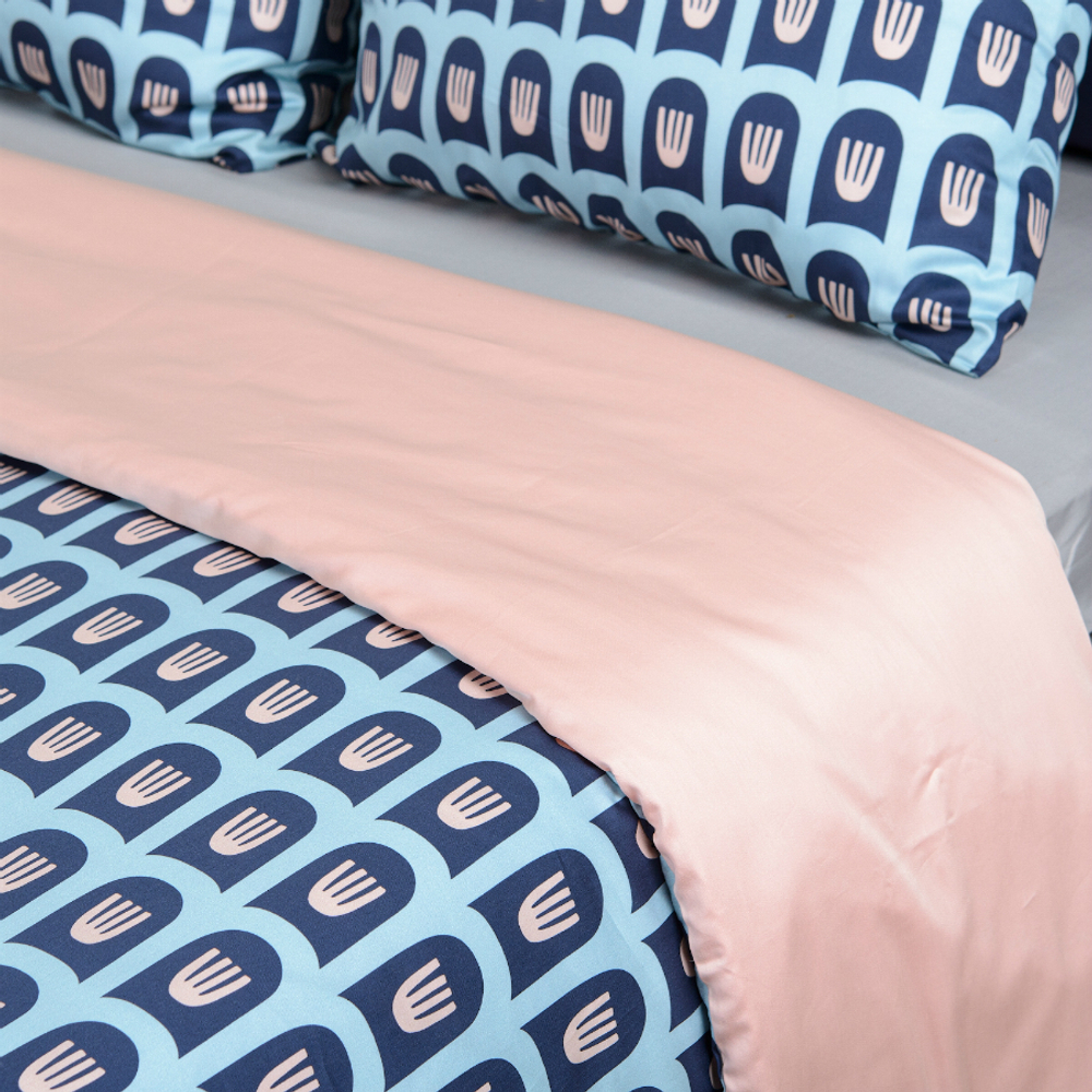 Постельное белье 2 спальное Tkano Cuts&Pieces  Blossom time пыльная роза