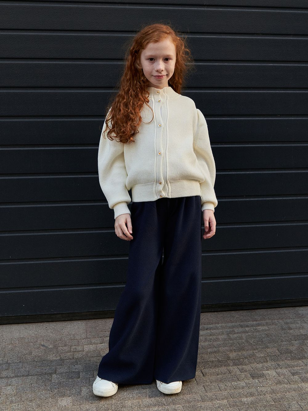 Кардиган для девочки AT1058 молочный